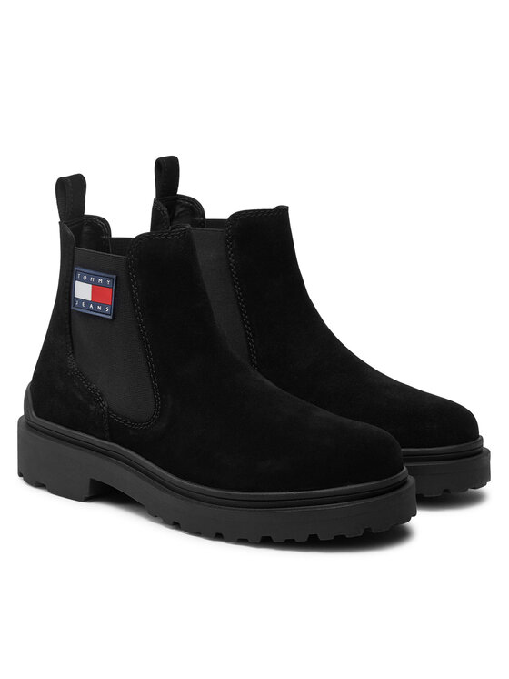Tommy Jeans Tommy Jeans Gležnjarji Chelsea EM0EM01468 Črna