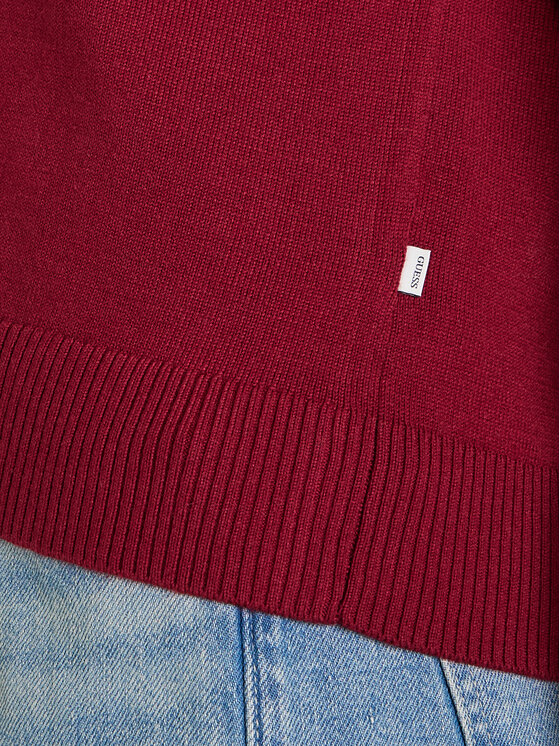 Guess Jeans Guess Jeans Pletena jopica W4BR16 Z3HO2 Rdeča Regular Fit