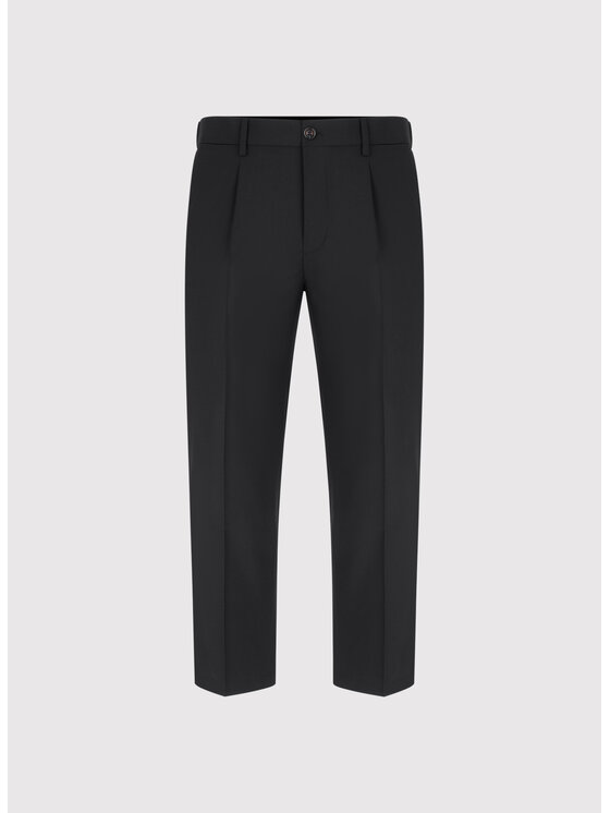 Pako Lorente Pako Lorente Spodnie materiałowe P25SF-WX-013 Czarny Classic Fit