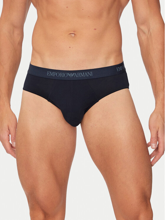 Emporio Armani Underwear 3er Set Slips 111624 4F722 75536 Dunkelblau Modivo