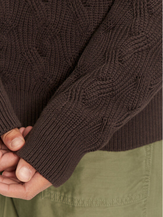 Selected Homme Selected Homme Sweter 16094503 Brązowy Regular Fit