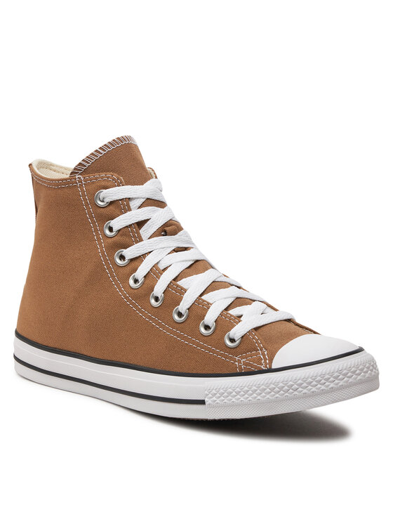 Converse hot sale pelle marrone