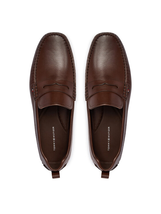 Tommy Hilfiger Tommy Hilfiger Mokasīni Core Hilfiger Leather Driver FM0FM05790 Brūns