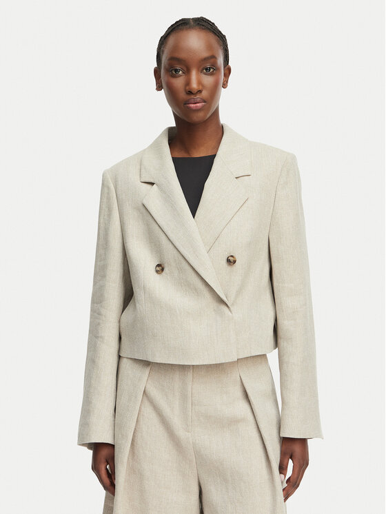 BOSS Sacou Jojeka1 50560970 Bej deschis Oversize