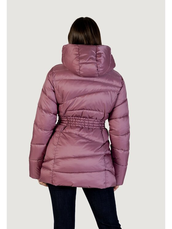 EA7 Emporio Armani EA7 Emporio Armani Kurtka skórzana BOMBER JACKET Fioletowy Egg Fit