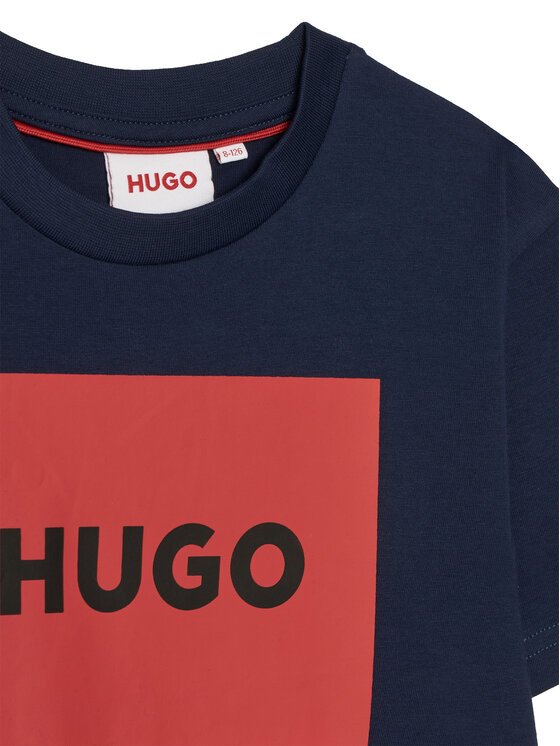 HUGO HUGO T-Shirt G00572 S Tmavomodrá Regular Fit