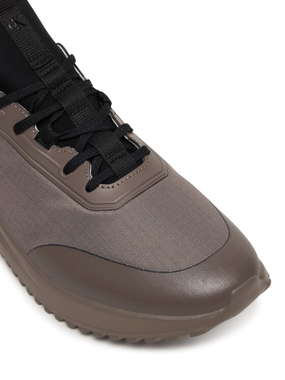 Calvin Klein Calvin Klein Sneakersy Eva Runner Laceup Sock Mat Mix YM0YM01443 Hnědá