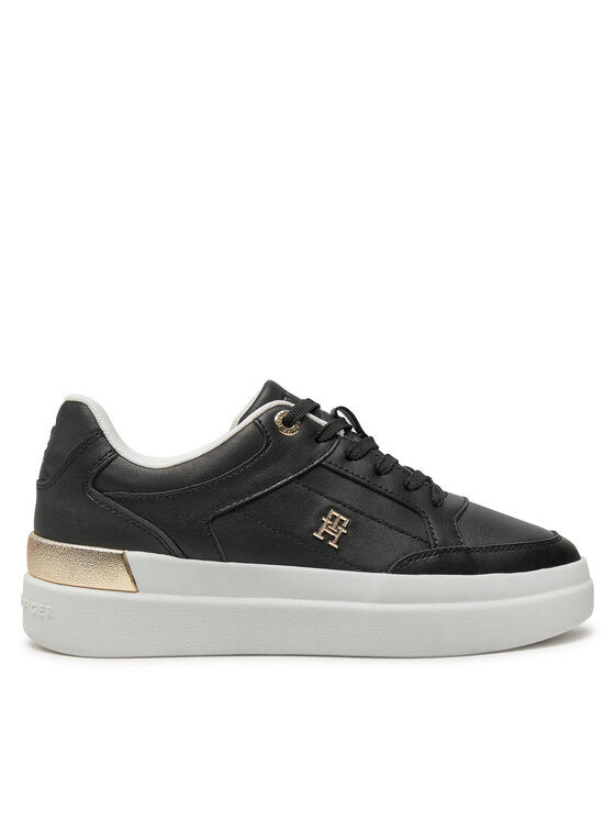 Tommy Hilfiger Snīkeri Lux Hardware Court Sneaker FW0FW07997 Melns