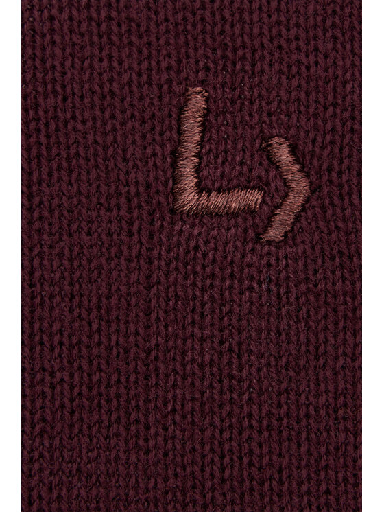 Lancerto Lancerto Sweter Tony SW073223000080 Bordowy Regular Fit
