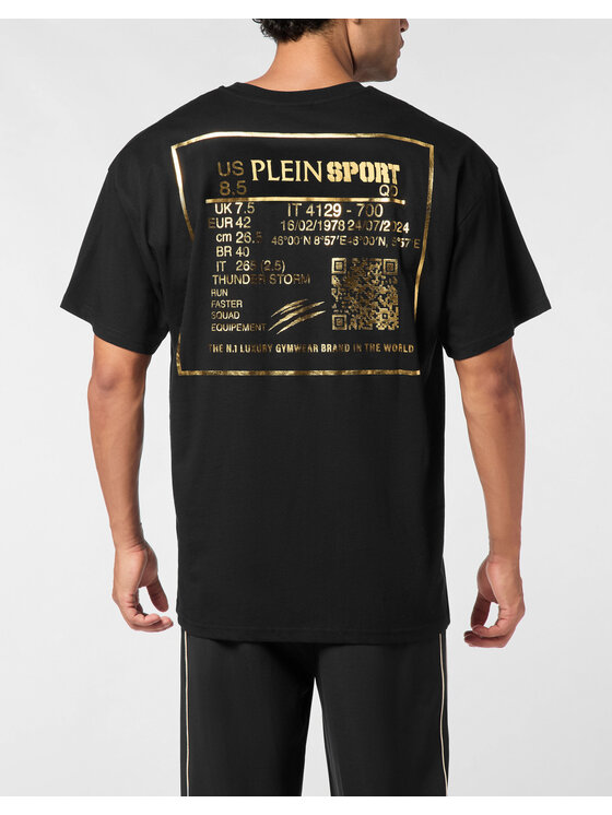 Plein Sport Plein Sport Marškinėliai 24075 Juoda Regular Fit
