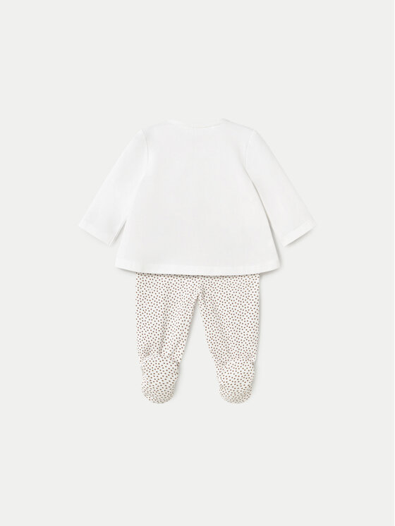 Mayoral Mayoral Completo maglia e ghettine 1588 Bianco Regular Fit