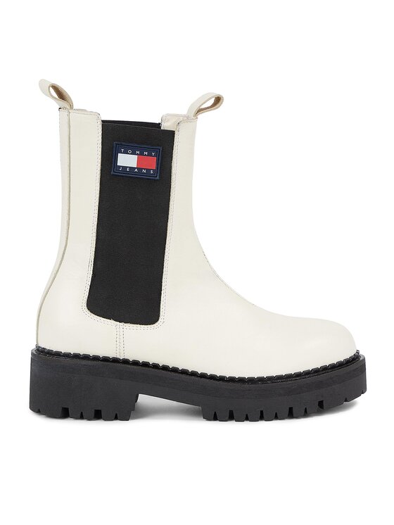 Tommy Jeans Tommy Jeans Μποτάκια με λάστιχο Tjw Urban Chelsea EN0EN02298 Λευκό