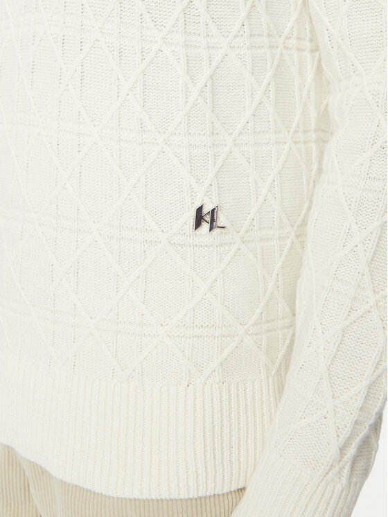KARL LAGERFELD KARL LAGERFELD Rollkragenpullover 655031 564308 Creme Regular Fit