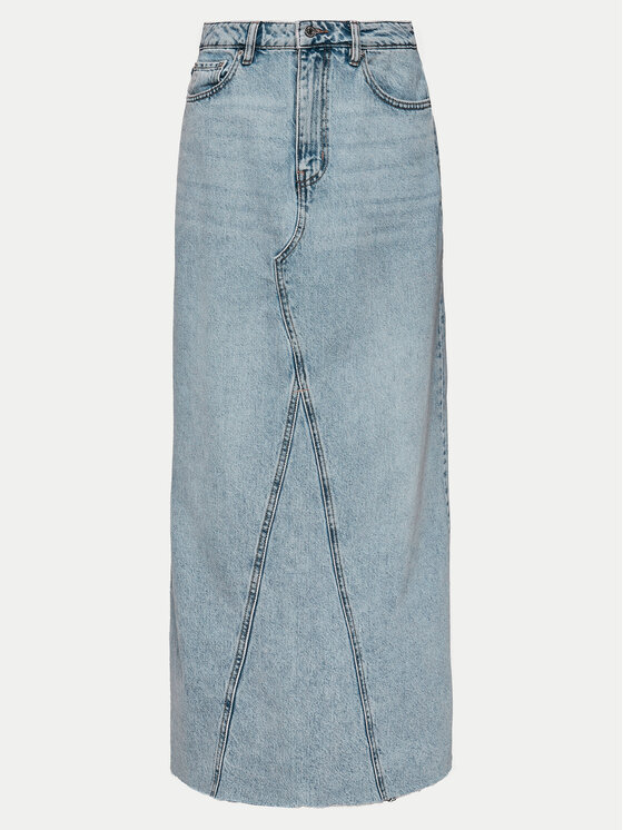 Gina Tricot Gina Tricot Jeans suknja 21426 Plava Regular Fit