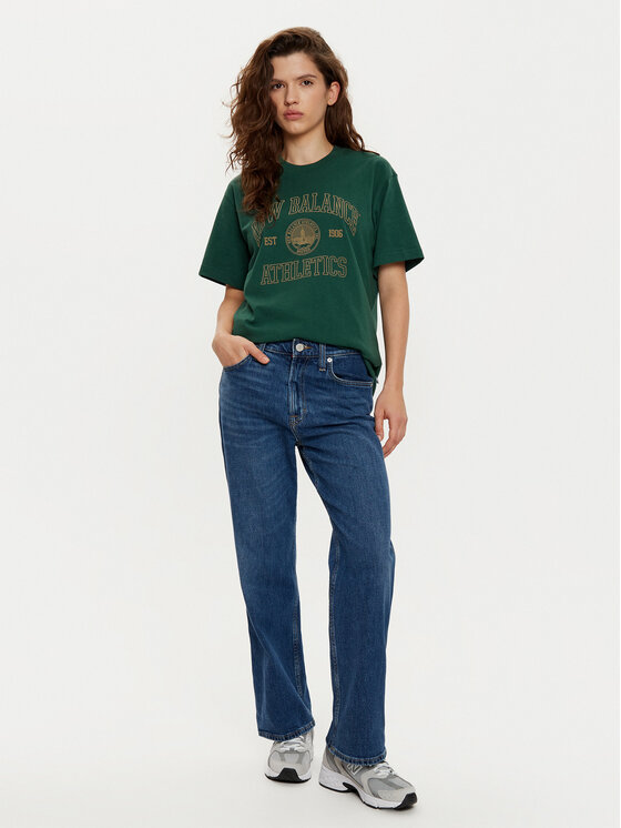 New Balance New Balance T-shirt WT43548 Verde Oversize