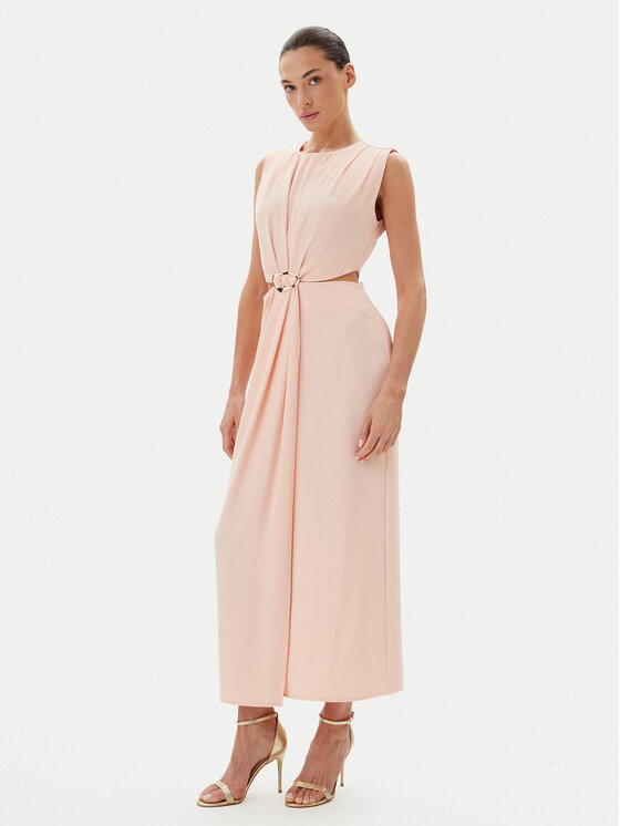 Haveone Haveone Официална рокля AFS-N029 Бежов Regular Fit