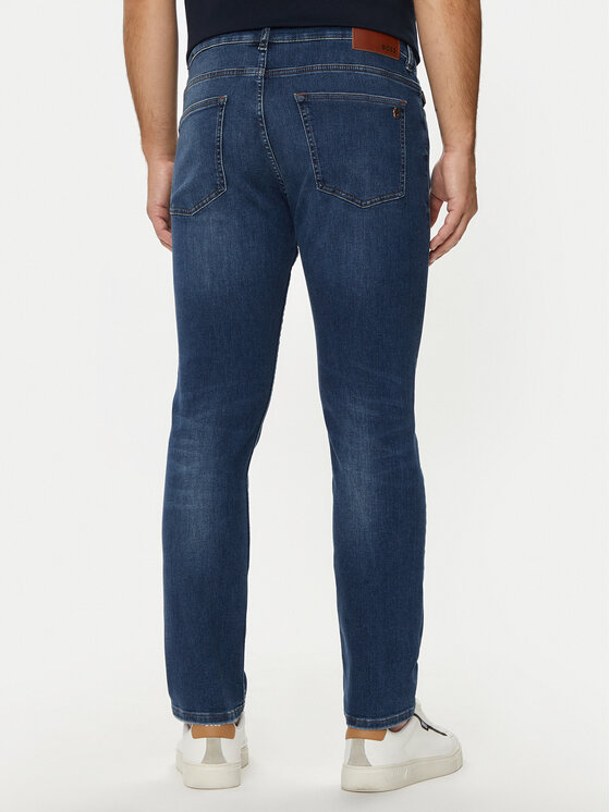 BOSS Boss Jeans hlače Delaware 50524082 Mornarsko modra Slim Fit