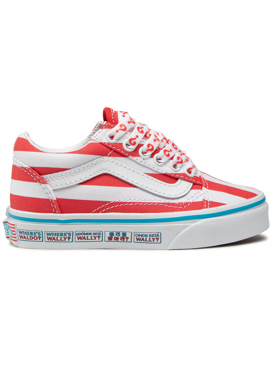 old skool vans rouge