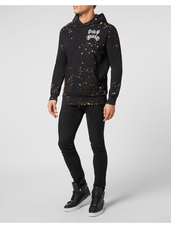 PHILIPP PLEIN PHILIPP PLEIN Mikina 8749 Čierna Regular Fit