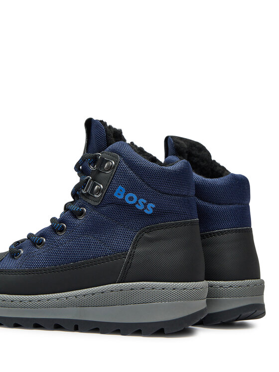 BOSS Boss Gležnjarji J51318 Modra
