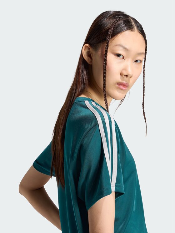 adidas adidas T-Shirt FIREBIRD TEE Zielony Loose Fit