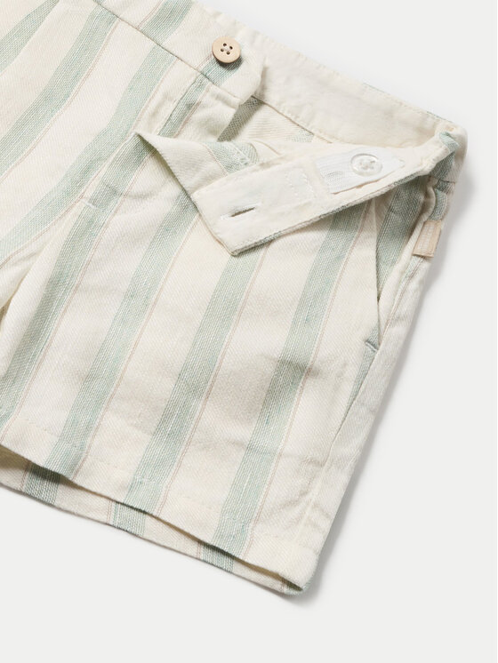 Mayoral Mayoral Completo camicia e pantaloncini 1248 Bianco Regular Fit