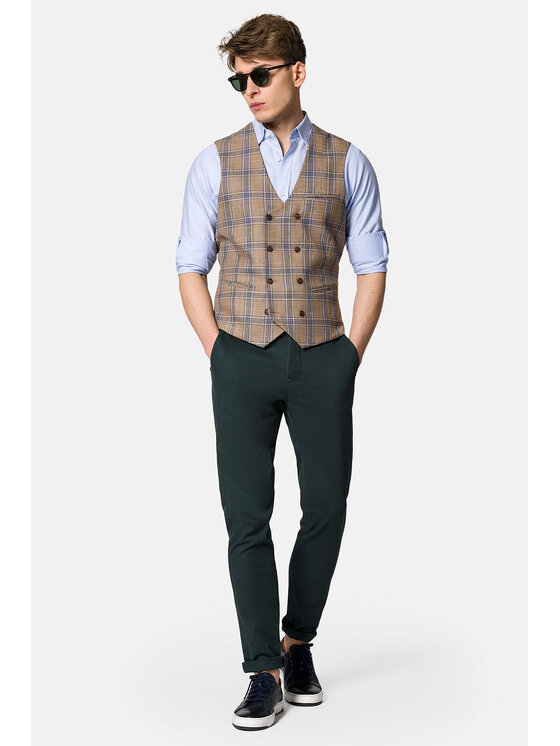Lancerto Lancerto Kamizelka Fraga KA131123000005 Beżowy Slim Fit