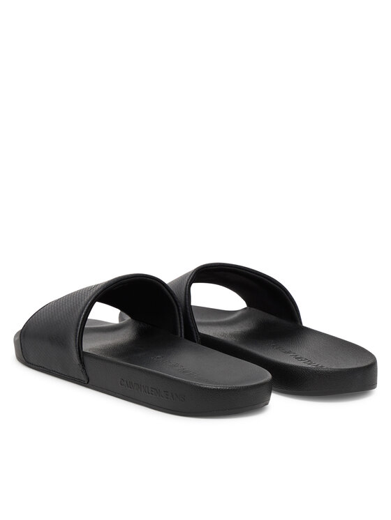 Calvin Klein Jeans Calvin Klein Jeans Şlapi Slide Aop Print YM0YM01269 Negru