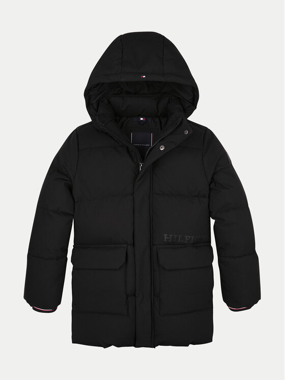 Tommy Hilfiger Tommy Hilfiger Pūkinė striukė KB0KB09401 Juoda Regular Fit