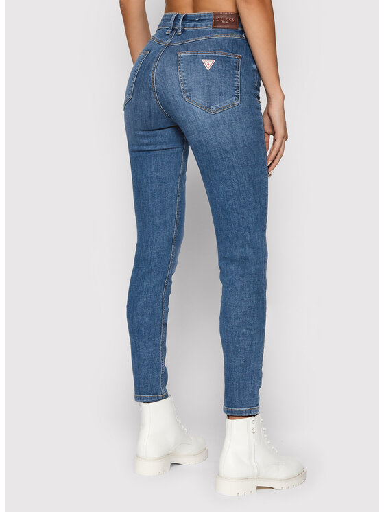 Guess Džinsai 1981 W1BA28 D4HG3 Mėlyna Skinny Fit • Modivo.lt