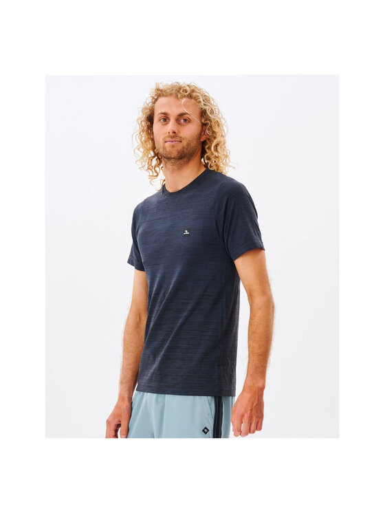 Rip Curl Rip Curl T-Shirt Vaporcool Seamless Tee Czarny Regular Fit