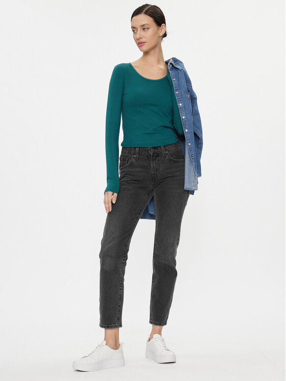 ONLY Bluse 15204712 Grün Stretch Fit | Modivo.de