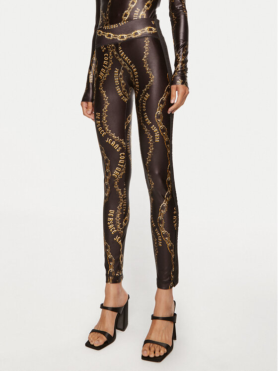 Versace Jeans Couture Legíny 77HAC114 JS417 Čierna Slim Fit