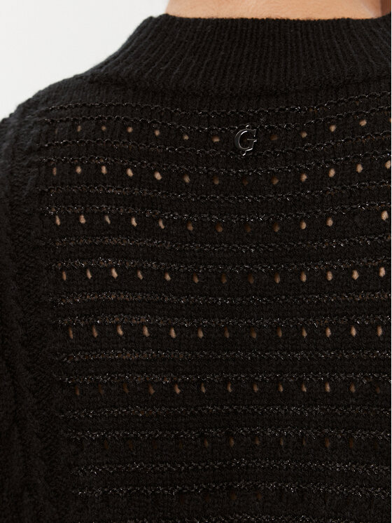 Guess Guess Sweter W3BR37 Z2X40 Czarny Regular Fit