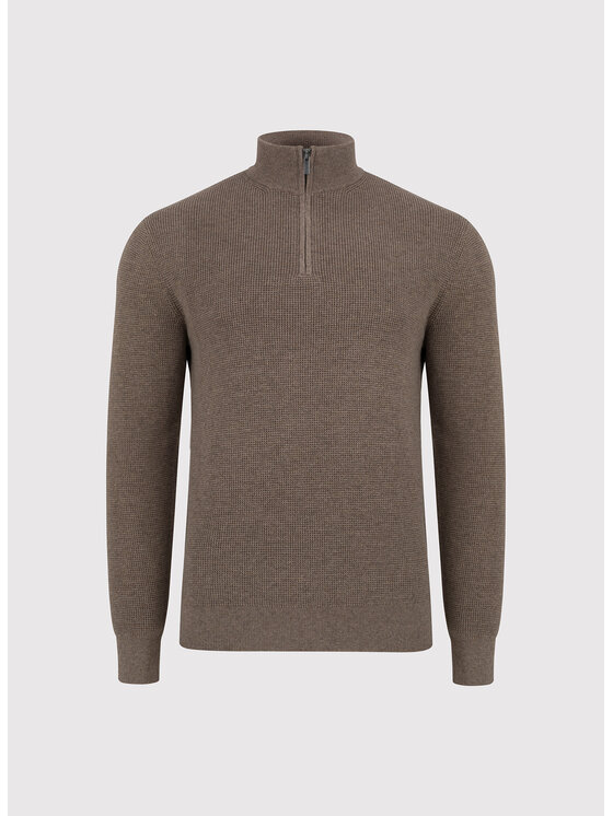 Pako Lorente Pako Lorente Sweter P25WF-2X-010 Brązowy Classic Fit