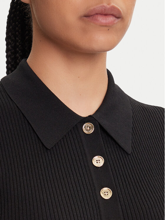 MICHAEL Michael Kors Rochie tricotată MT5834F33D Negru Regular Fit