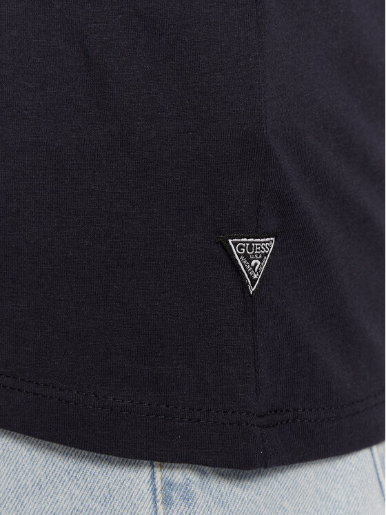 Guess Guess T-Shirt Reflective Logo M3GI44 K9RM1 Dunkelblau Slim Fit