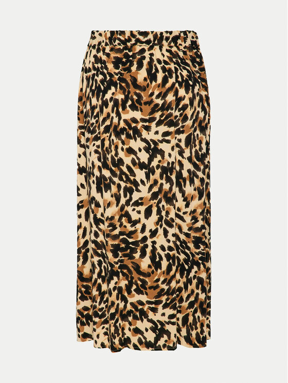 YAS YAS Midi sukňa Savanna 26028279 Hnedá Regular Fit