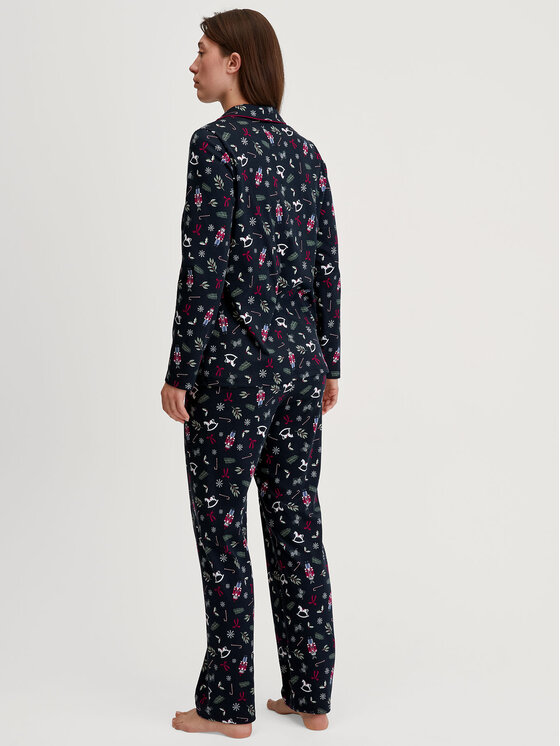 Calida Calida Piżama 41695 Granatowy Regular Fit