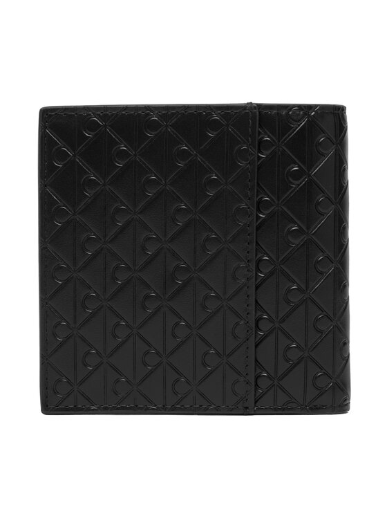 Calvin Klein Calvin Klein Peňaženka Embossed Emblem Trifold LV04D1145G Čierna