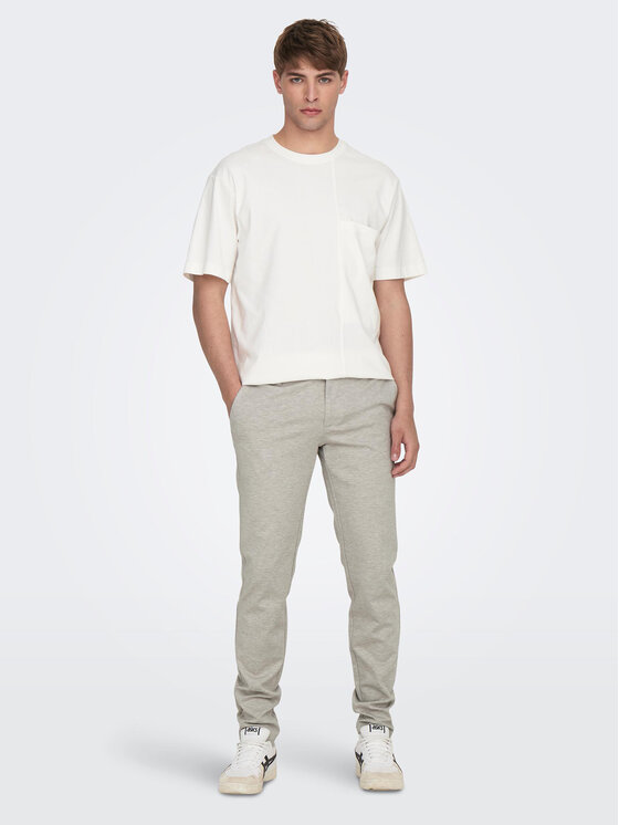 Only & Sons Chinos kelnes Mark 22026326 Pilka Slim Fit