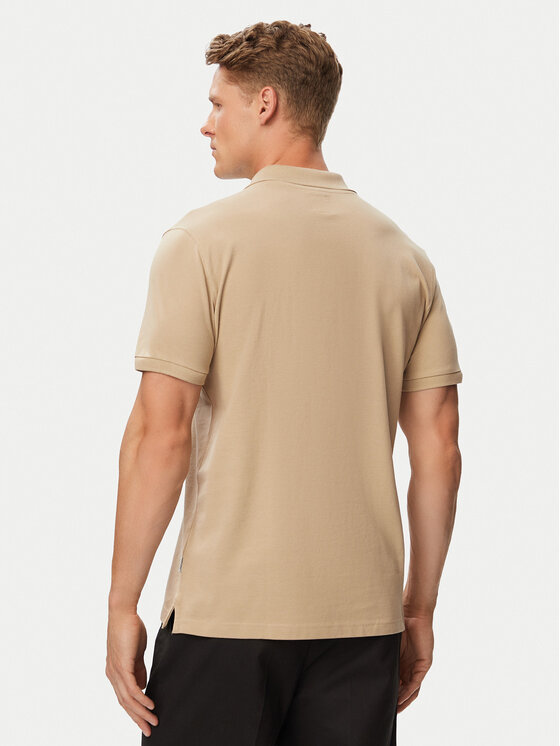 Beverly Hills Polo Club Beverly Hills Polo Club Polo P-SS26M-P42560 Bež Regular Fit