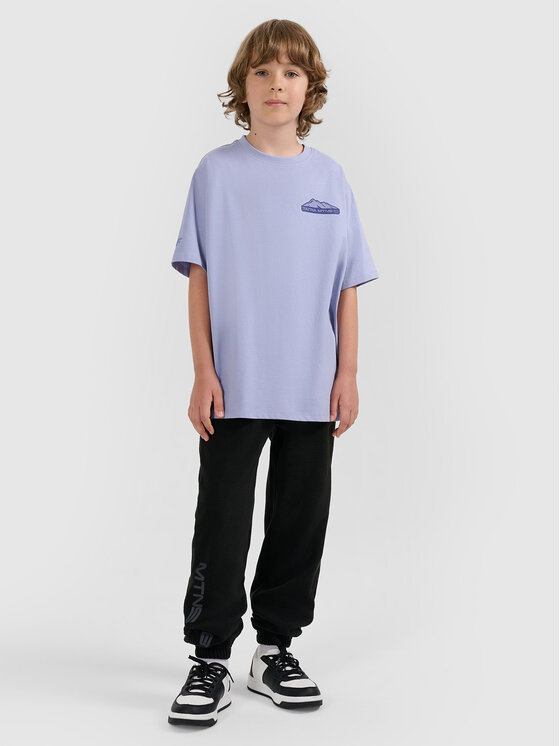 4F 4F T-Shirt APRES SKI Niebieski jasny Oversize