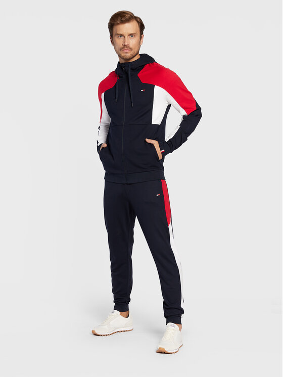 Tommy Hilfiger Tommy Hilfiger Pantaloni da tuta Colorblocked MW0MW25425 Blu scuro Regular Fit