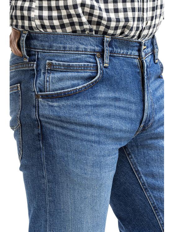 Lee Lee Jeansy DAREN ZIP FLY Niebieski Straight Fit