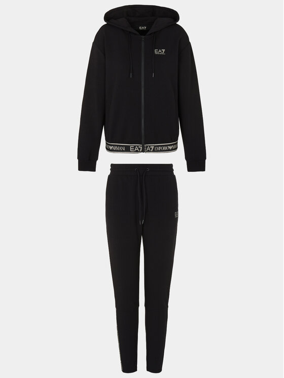 EA7 Emporio Armani EA7 Emporio Armani Trenerka 6RTV56 TJKWZ 1200 Crna Regular Fit