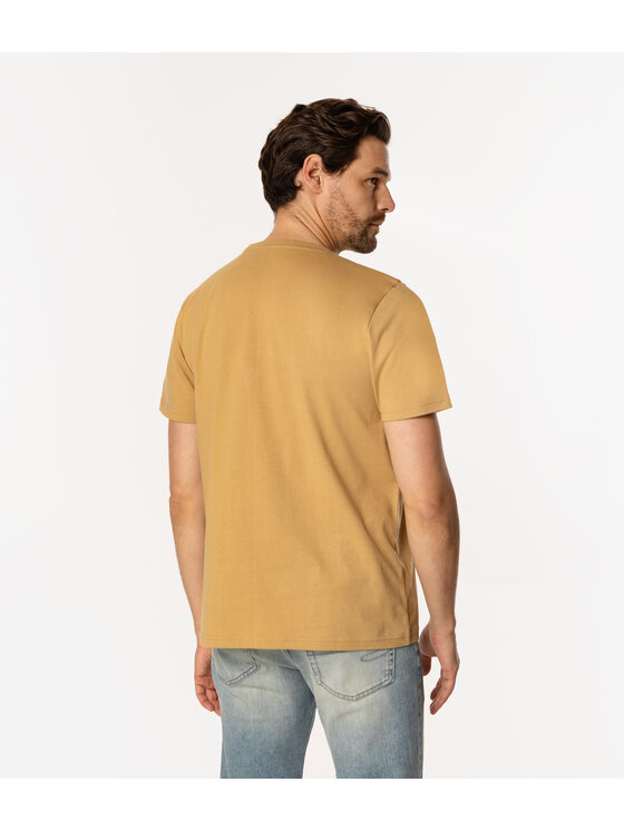 Lee Cooper Lee Cooper T-Shirt OBUTCH 875 Żółty Regular Fit