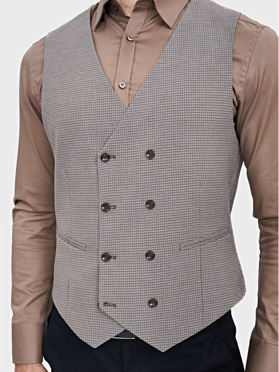 Evenemen Evenemen Kamizelka garniturowa BOSTON S9662 COL.4 Szary Slim Fit