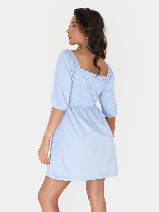 Brave Soul Brave Soul Sommerkleid LDRJ-624FOLLEN Himmelblau Straight Fit