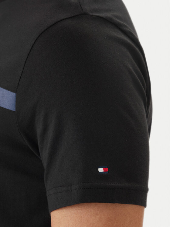 Tommy Hilfiger Tommy Hilfiger Tricou Brand Love MW0MW42368 Negru Regular Fit